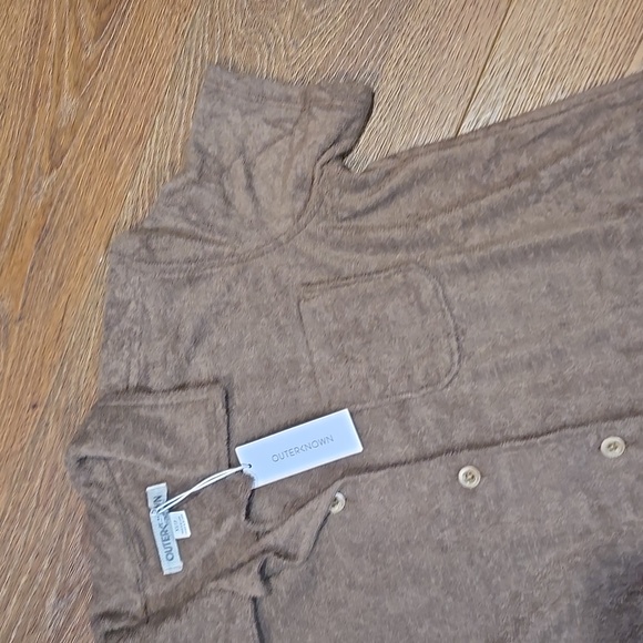 NWT OUTERKNOWN FLEECE POLO BUTTON FRONT SHIRT SIZE XS.   #7756 - Picture 2 of 9
